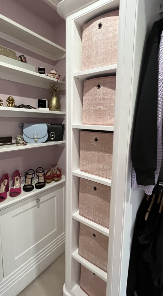 Organised Wardrobe Colour-Coded Closet